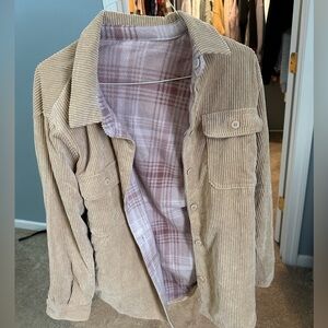 Reversible fleece jacket